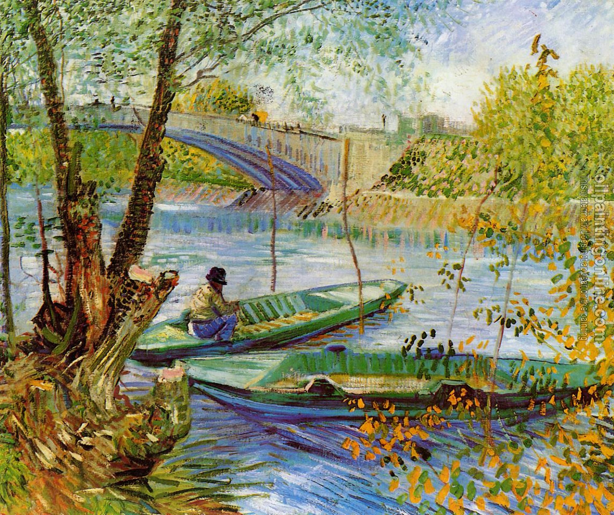 Gogh, Vincent van - Fishing in the Spring - Pont de Clichy